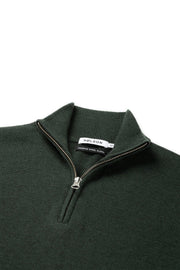 Quarter-zip Green Sweater