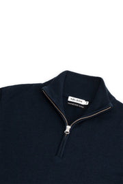 Quarter-zip Dark Blue Sweater