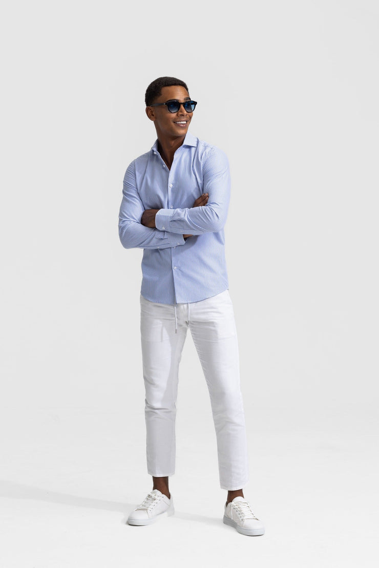 Strib Striped Shirt Blue