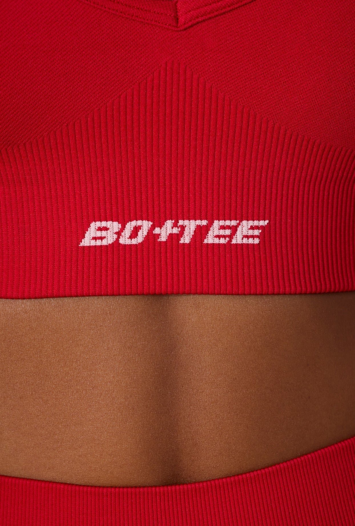 Purpose - Super Sculpt Seamless Cross Back Sports Bra in Tango Red - Image 4